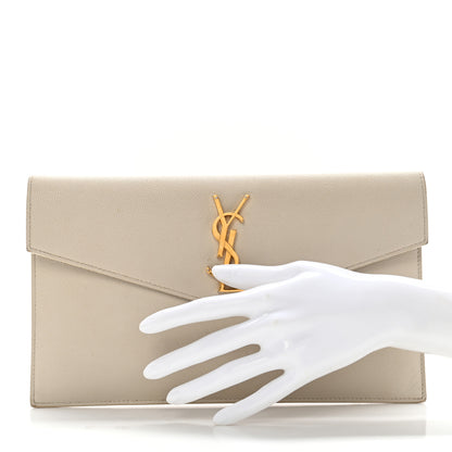Saint Laurent Grain De Poudre Uptown Pouch Crema Soft 2 of 12