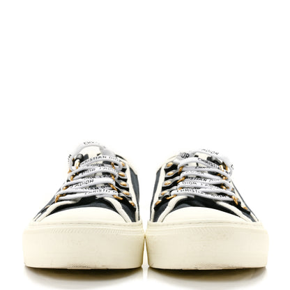 Christian Dior Canvas Walk'N'Dior Low Top Sneakers 38 Black 3 of 11