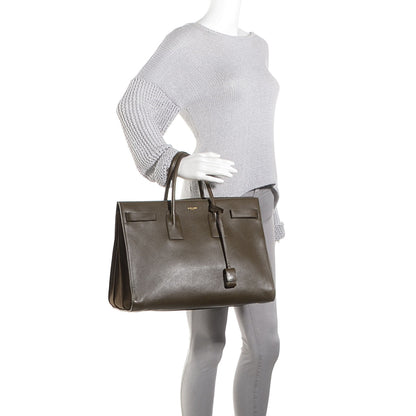 Saint Laurent Calfskin Leather Classic Large Sac de Jour Carryall Mousse 2 of 8