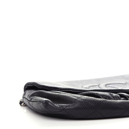 Chanel Caviar Half Moon Wallet On Chain WOC Black 10 of 12