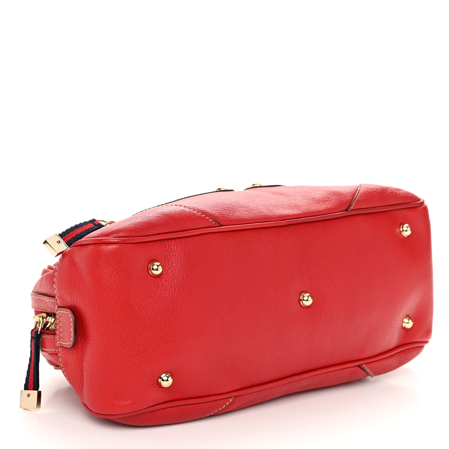 Gucci Goatskin Small Capri Bowler Red 4 of 11