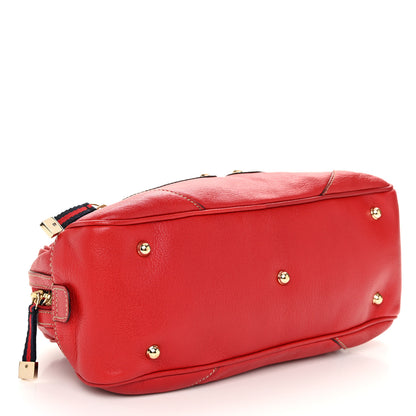 Gucci Goatskin Small Capri Bowler Red 4 of 11