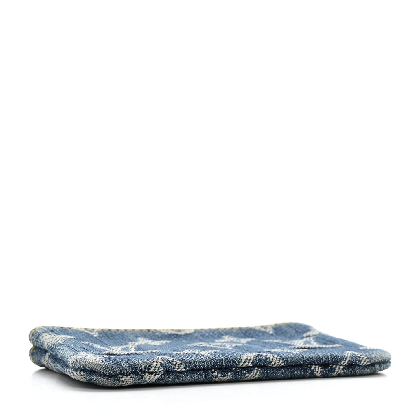 Monogram Denim Key Pouch Blue