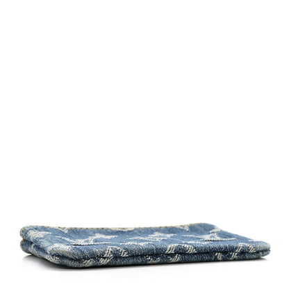 Louis Vuitton Monogram Denim Key Pouch Blue 4 of 7