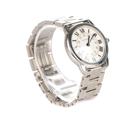 Cartier Stainless Steel 29mm Ronde Solo Quartz Watch 3 of 10