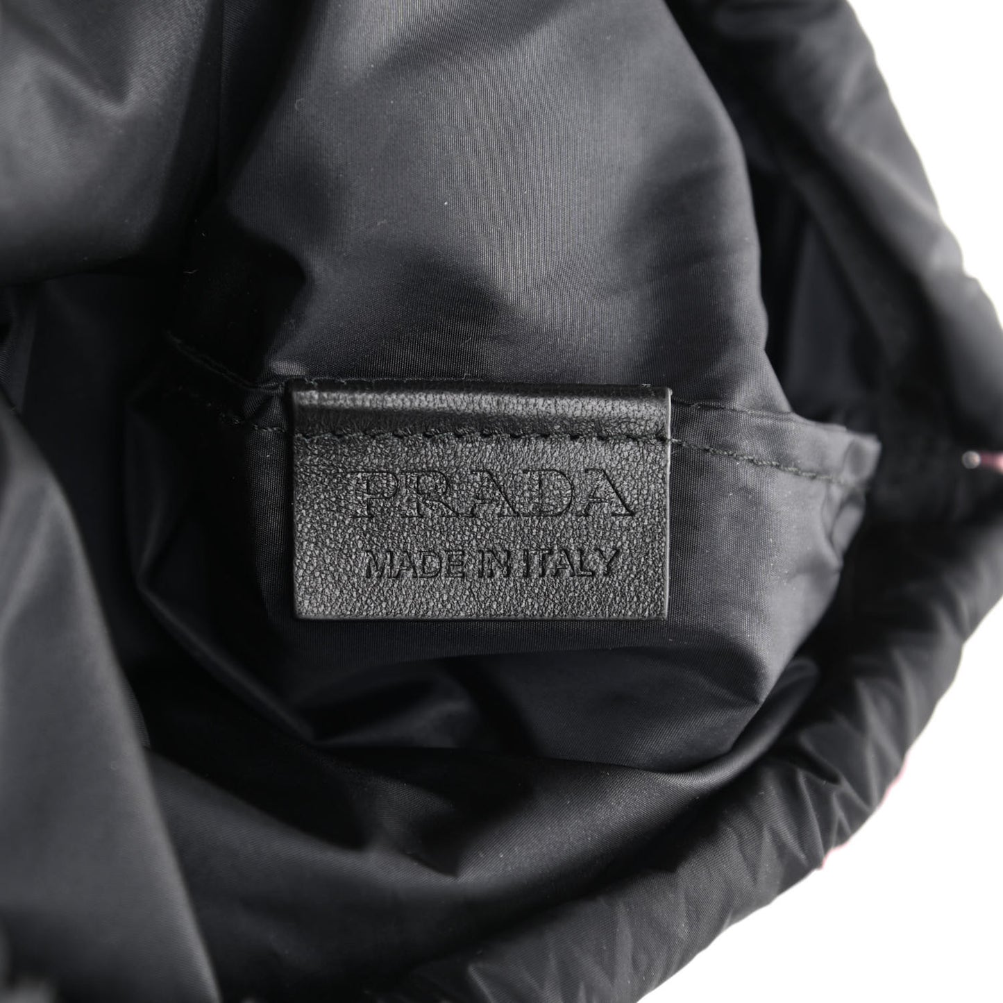 Tessuto Nylon Net Tote Black Pink