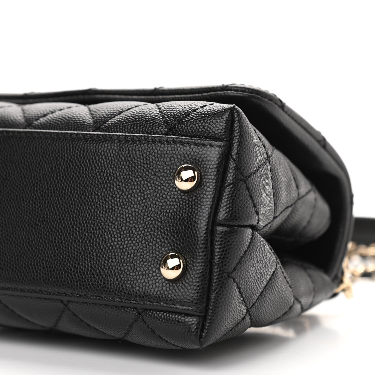 Chanel Caviar Quilted Extra Mini Coco Handle Flap Black 10 of 12
