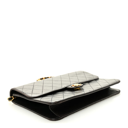 Chanel Lambskin Quilted Medium Single Flap Black 4 of 10