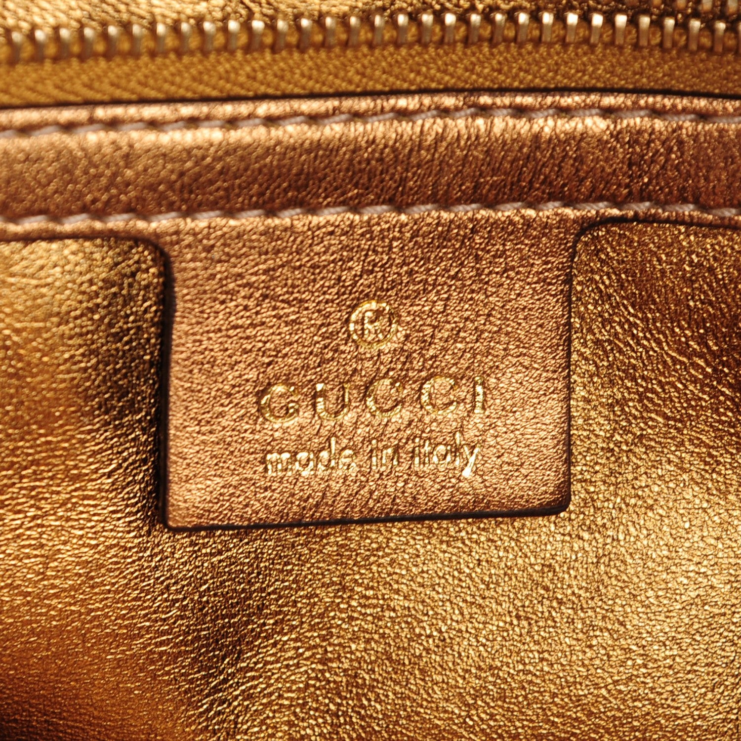 Gucci Metallic Guccissima Large Indy Top Handle Hobo Gold 6 of 7