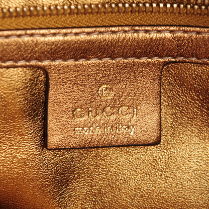 Gucci Metallic Guccissima Large Indy Top Handle Hobo Gold 6 of 7