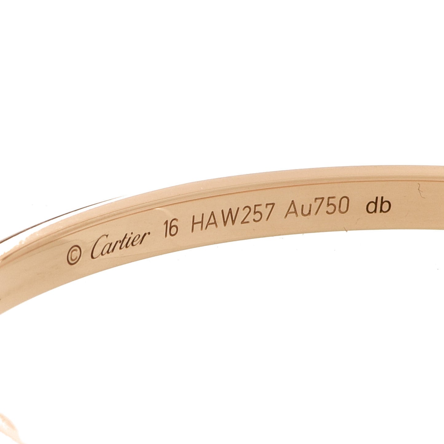 18K Yellow Gold Small LOVE Bracelet 16