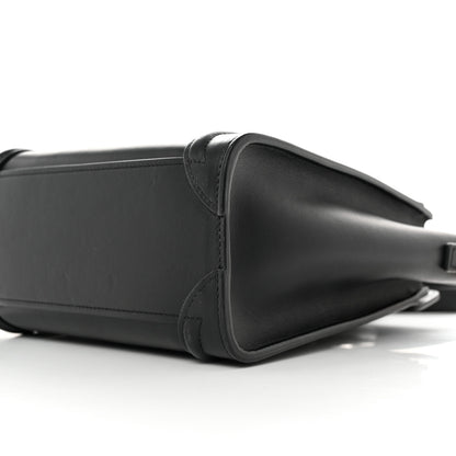 Celine Smooth Calfskin Nano Luggage Black 10 of 13