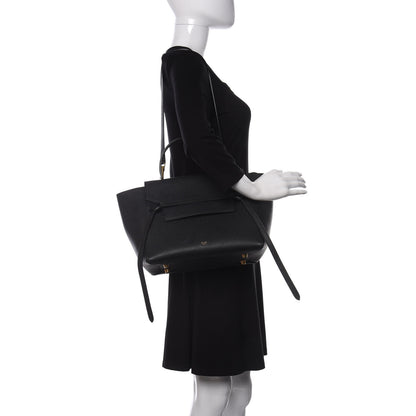 Celine Grained Calfskin Mini Belt Bag Black 2 of 9