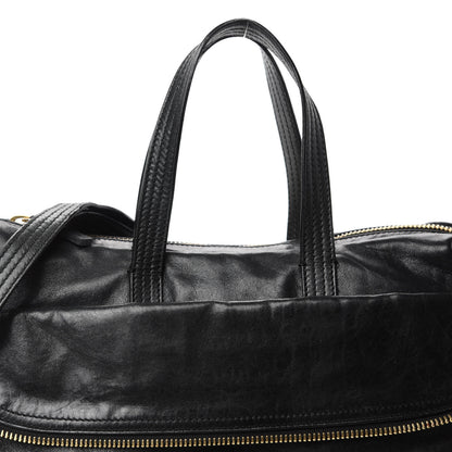 Fendi Goatskin Zip It Satchel Black 10 of 10