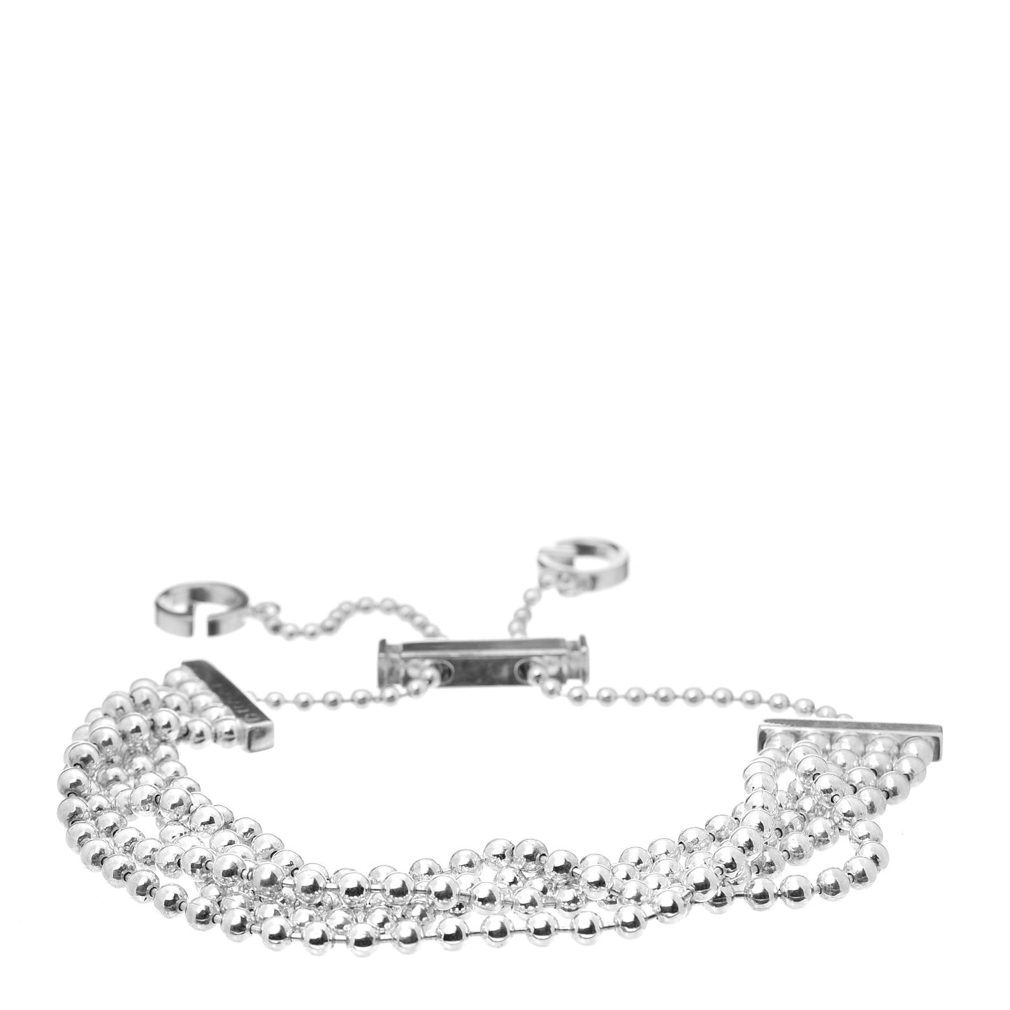 Sterling Silver Multi-Strand Ball Chain Bracelet