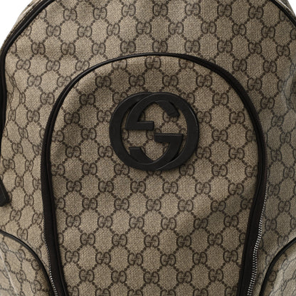 Gucci GG Plus Monogram Interlocking G Medium Backpack Dark Brown 9 of 11