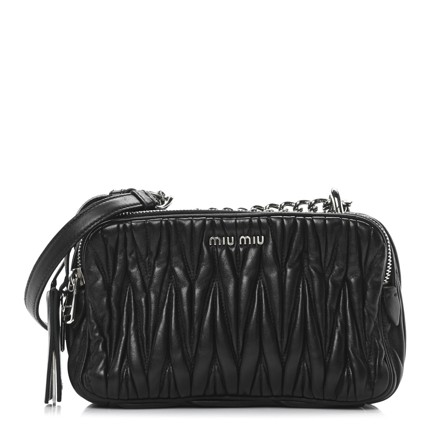Nappa Matelasse Camera Bag Black