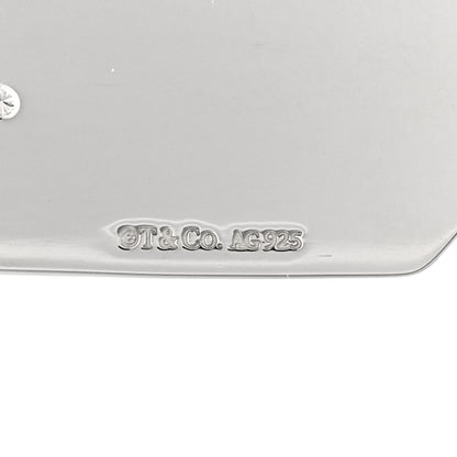 Tiffany Sterling Silver Diamond Logo Tag Charm 3 of 3