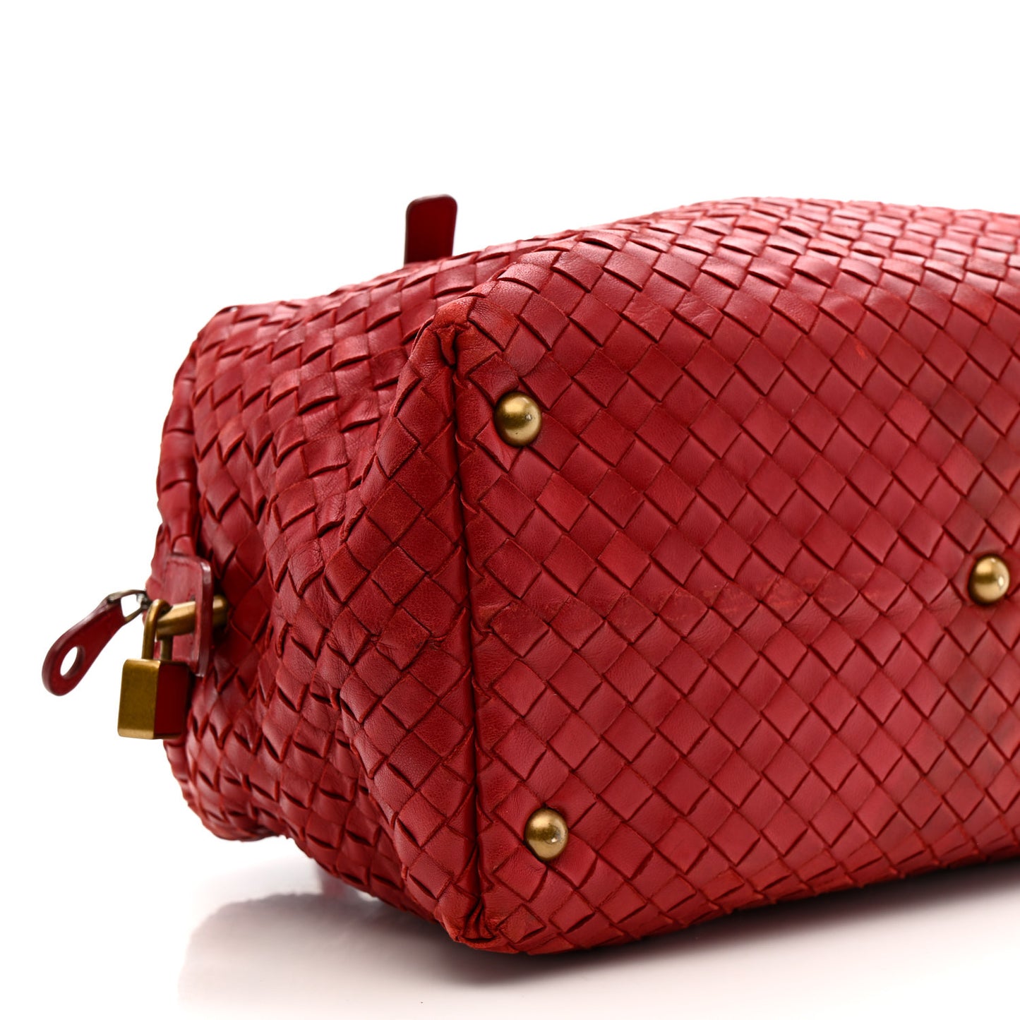 Nappa Intrecciato Montaigne Bag Red