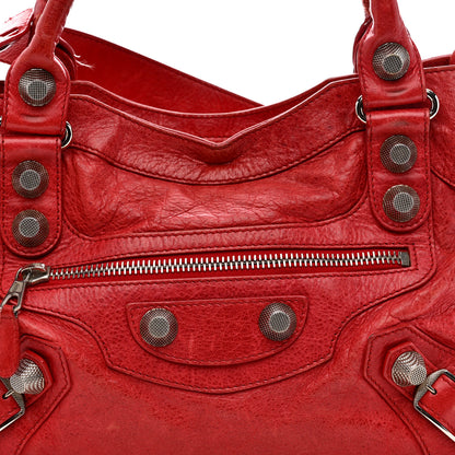 Balenciaga Agneau Giant 21 Silver Hardware City Rouge Coquelicot 9 of 17