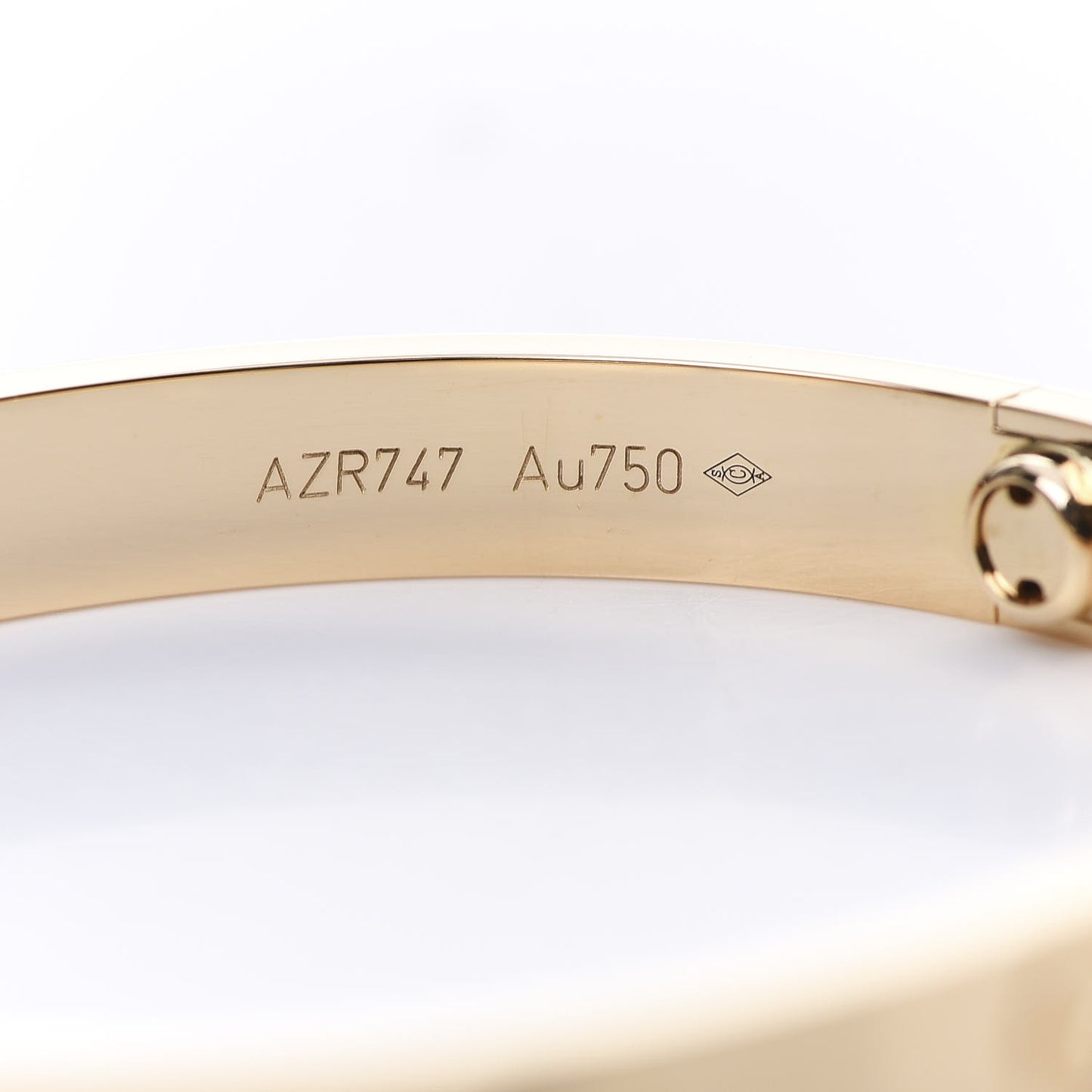 18K Yellow Gold LOVE Bracelet 17