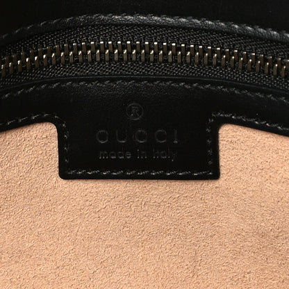 Gucci Calfskin Matelasse Small GG Marmont Shoulder Bag Black 6 of 13