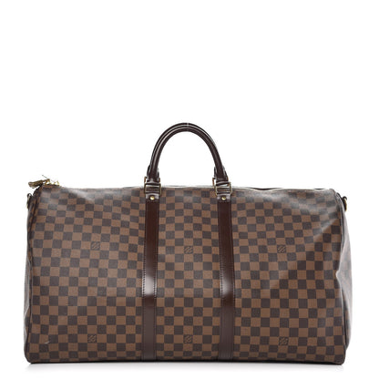 Louis Vuitton Damier Ebene Keepall Bandouliere 55 1 of 14