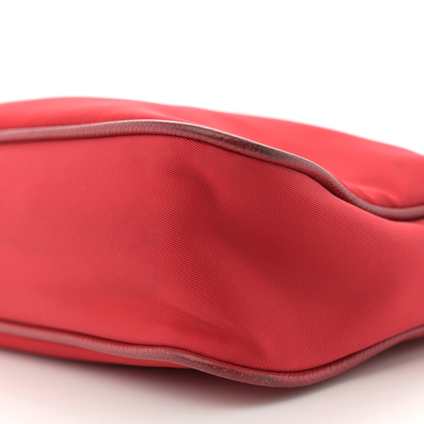 Tessuto Nylon Saffiano Crossbody Bag Rosso