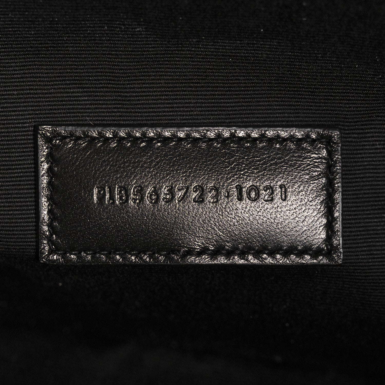 Saint Laurent Linen Canvas Rive Gouche Zipped Pouch Black 7 of 11