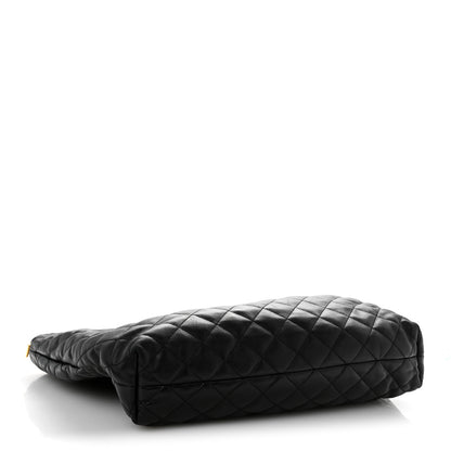 Saint Laurent Lambskin Quilted Maxi Icare Shopping Tote Black 5 of 16