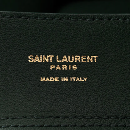 Saint Laurent Calfskin North-South Shopping Tote Green 7 of 12