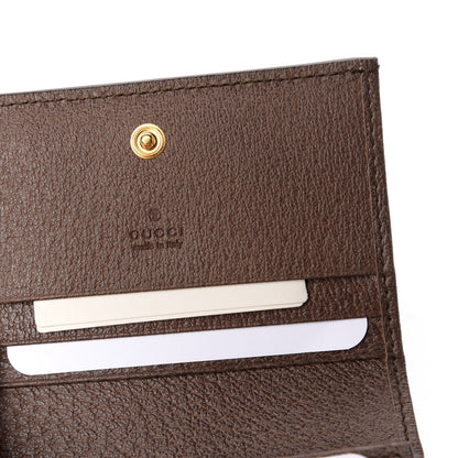 Gucci GG Supreme Monogram Web Ophidia Card Case Beige New Acero 8 of 11