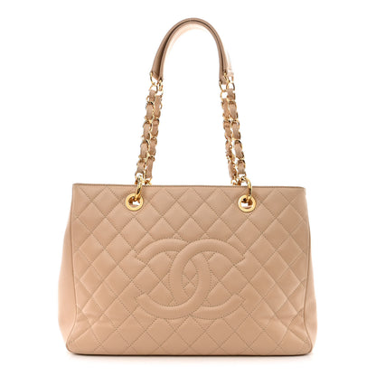 Chanel Caviar Quilted Grand Shopping Tote GST Beige Clair 1 of 10