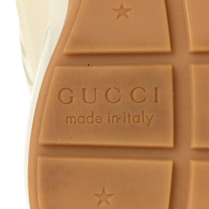 Gucci Calfskin Glitter Game Logo Womens Rhyton Sneakers 36.5 Mystic White 6 of 12