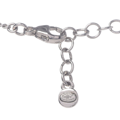 Chanel Crystal CC Drop Pendant Necklace Silver 5 of 5
