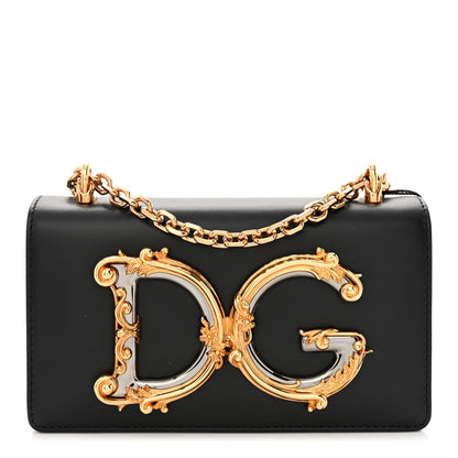 Dolce & Gabbana Nappa DG Girls Shoulder Bag Black 1 of 11