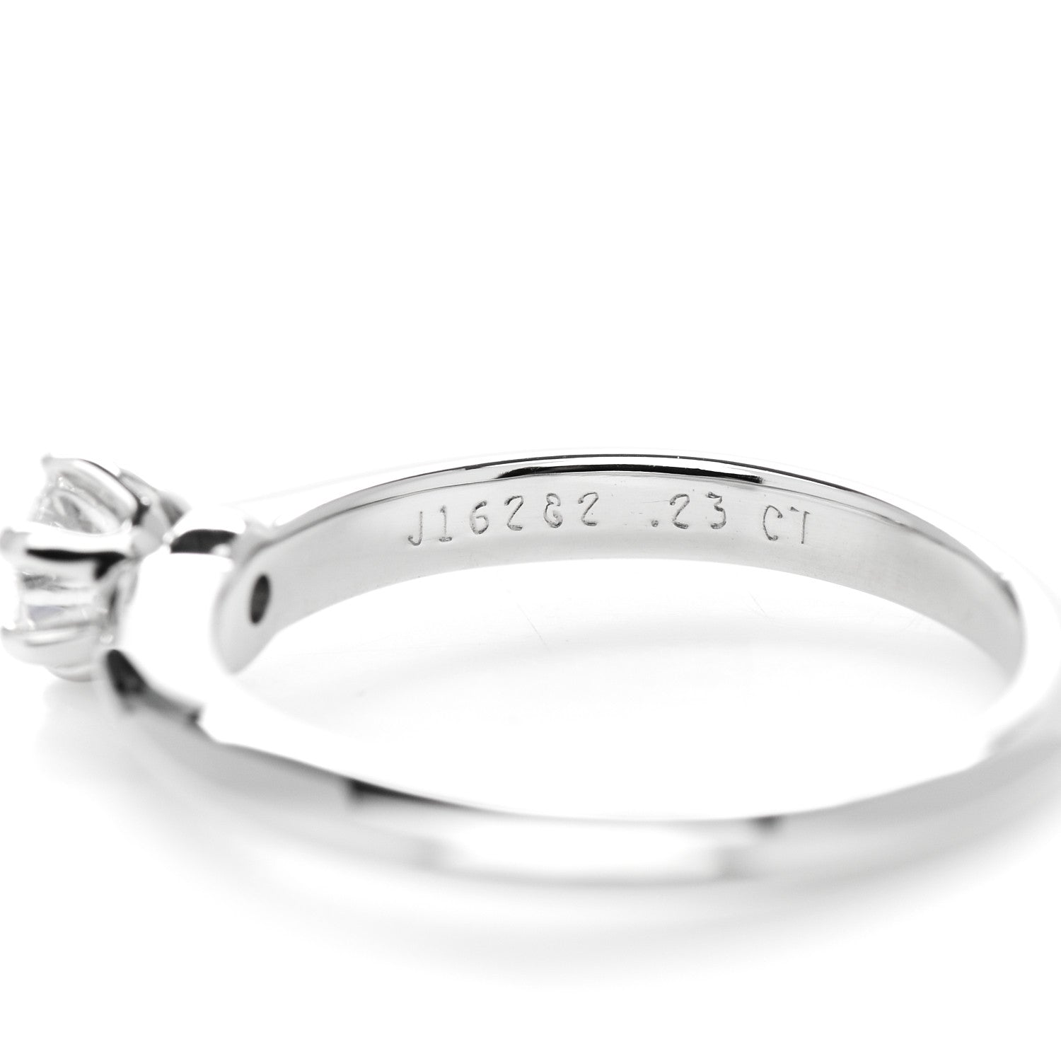 Tiffany Platinum Diamond .23ct Solitaire Engagement Ring 47 4 5 of 5