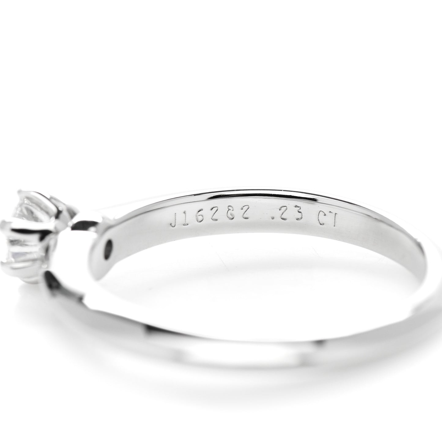 Platinum Diamond .23ct Solitaire Engagement Ring 47 4
