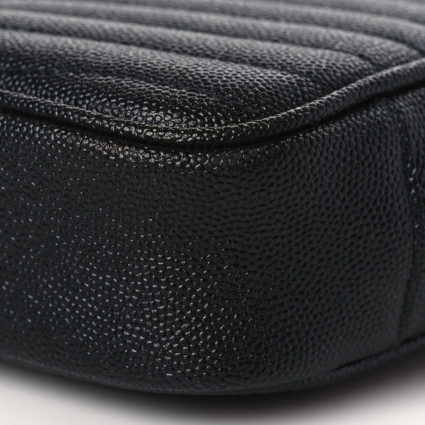 Grain De Poudre Matelasse Monochrome Monogram Mini Lou Camera Bag Black
