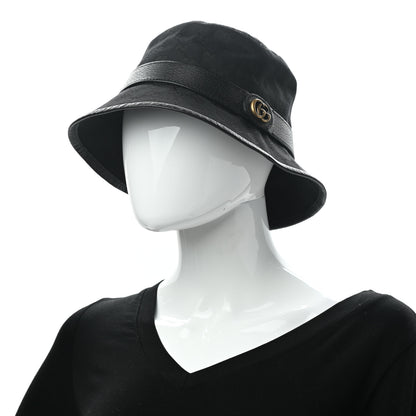 Gucci Monogram GG Canvas Fedora S Black 2 of 10