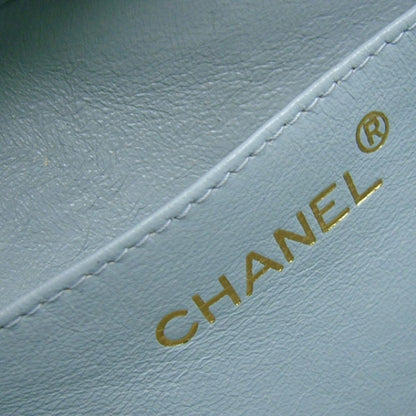 Chanel Lambskin Quilted Box Handbag Sky Blue 9 of 12