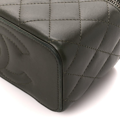 Chanel Lambskin Quilted Small Pillow Crush Vanity Case With Chain Green 10 of 12