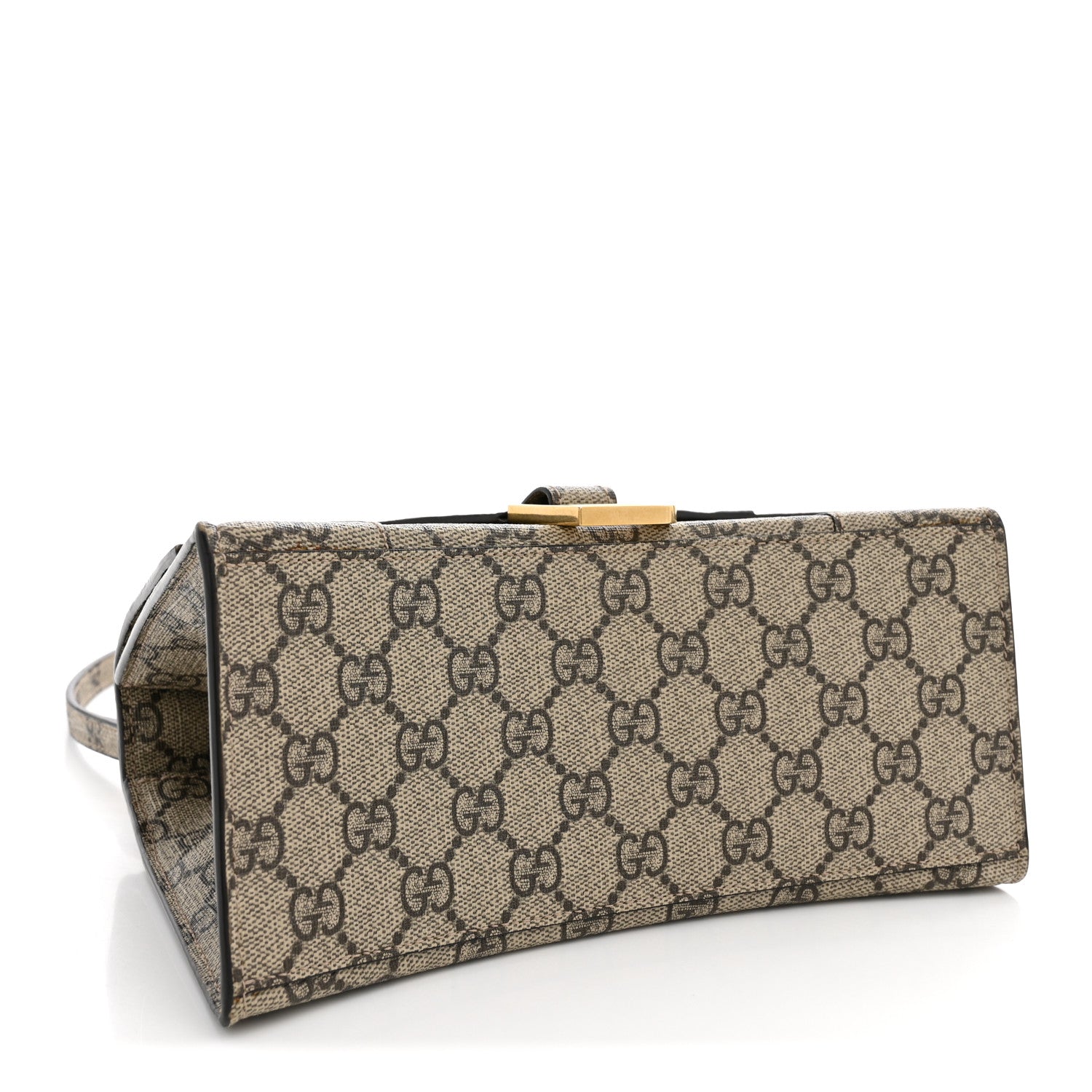 Balenciaga X GUCCI GG Supreme Monogram Small Hourglass Top Handle Bag Beige Ebony 4 of 12
