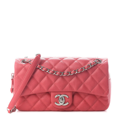 Chanel Caviar Quilted Medium Easy Flap Coral 1 of 9