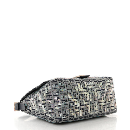 Fendi Zucchino Crystal Mama Baguette Navy 4 of 15