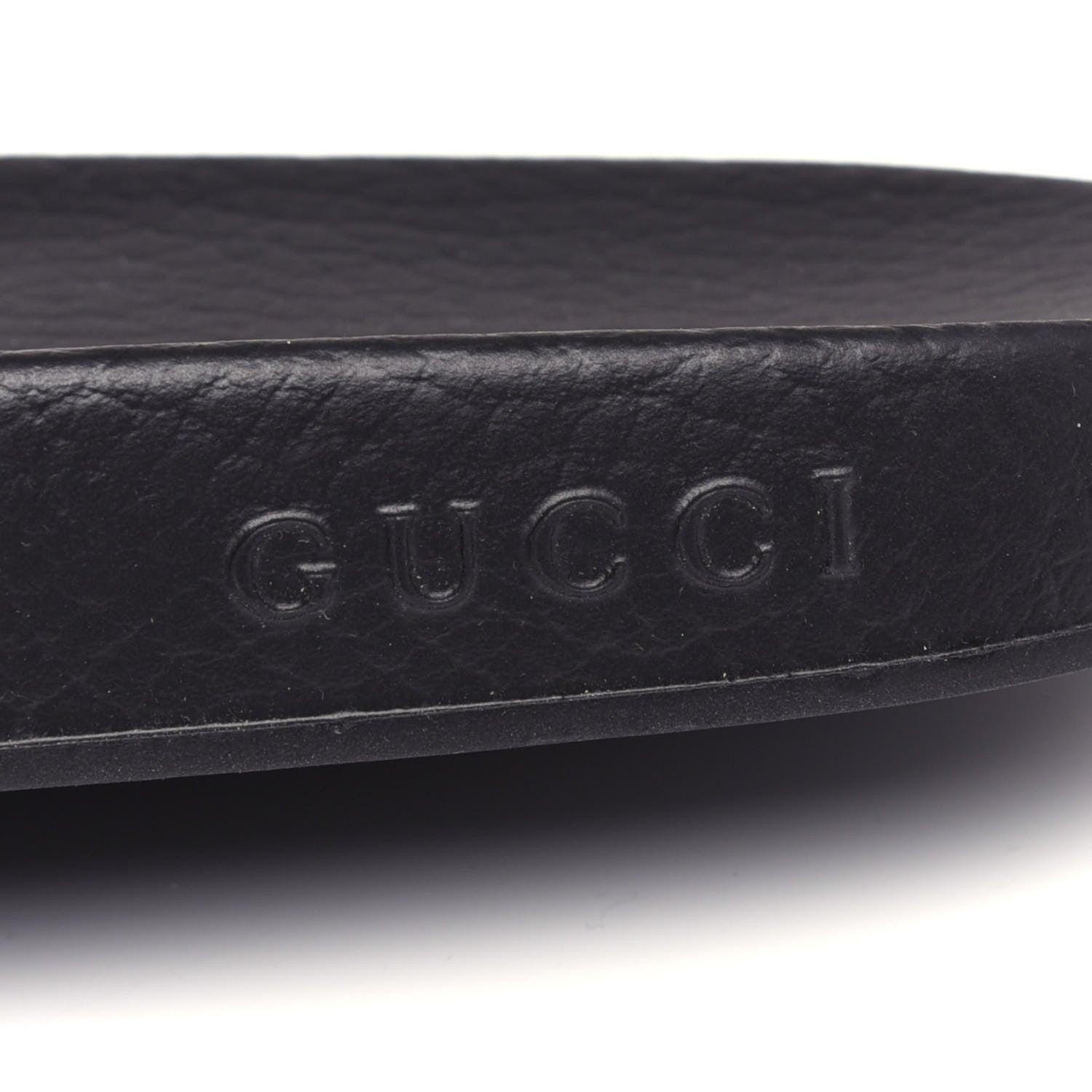 Gucci Calfskin Rainbow Heart Pursuit Slide Sandals 38 Black 8 of 11