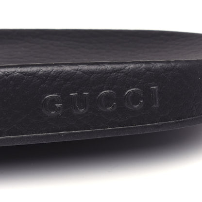 Gucci Calfskin Rainbow Heart Pursuit Slide Sandals 38 Black 8 of 11