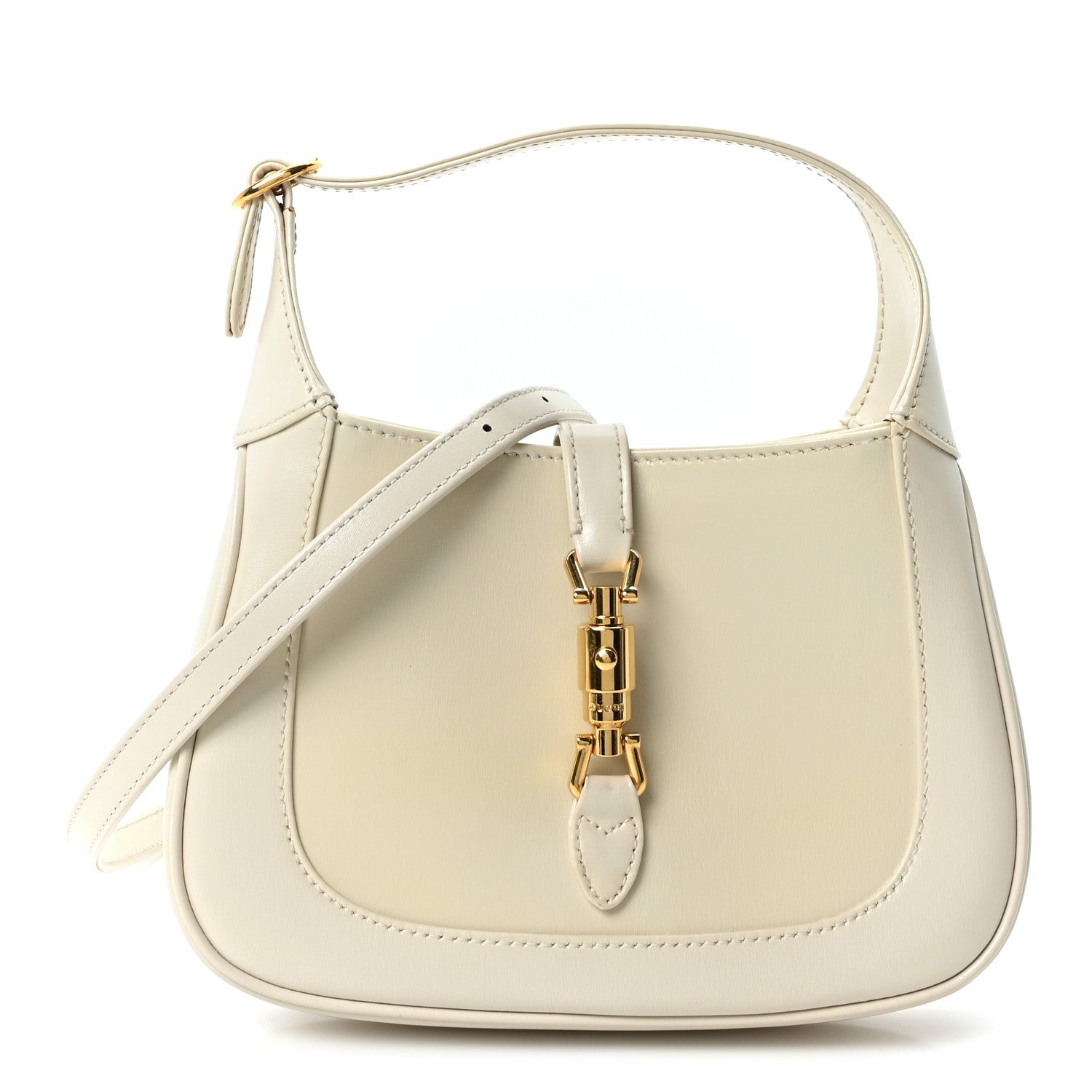 Gucci Boarded Dyana Lux Calfskin Mini Jackie 1961 Hobo Mystic White 1 of 10