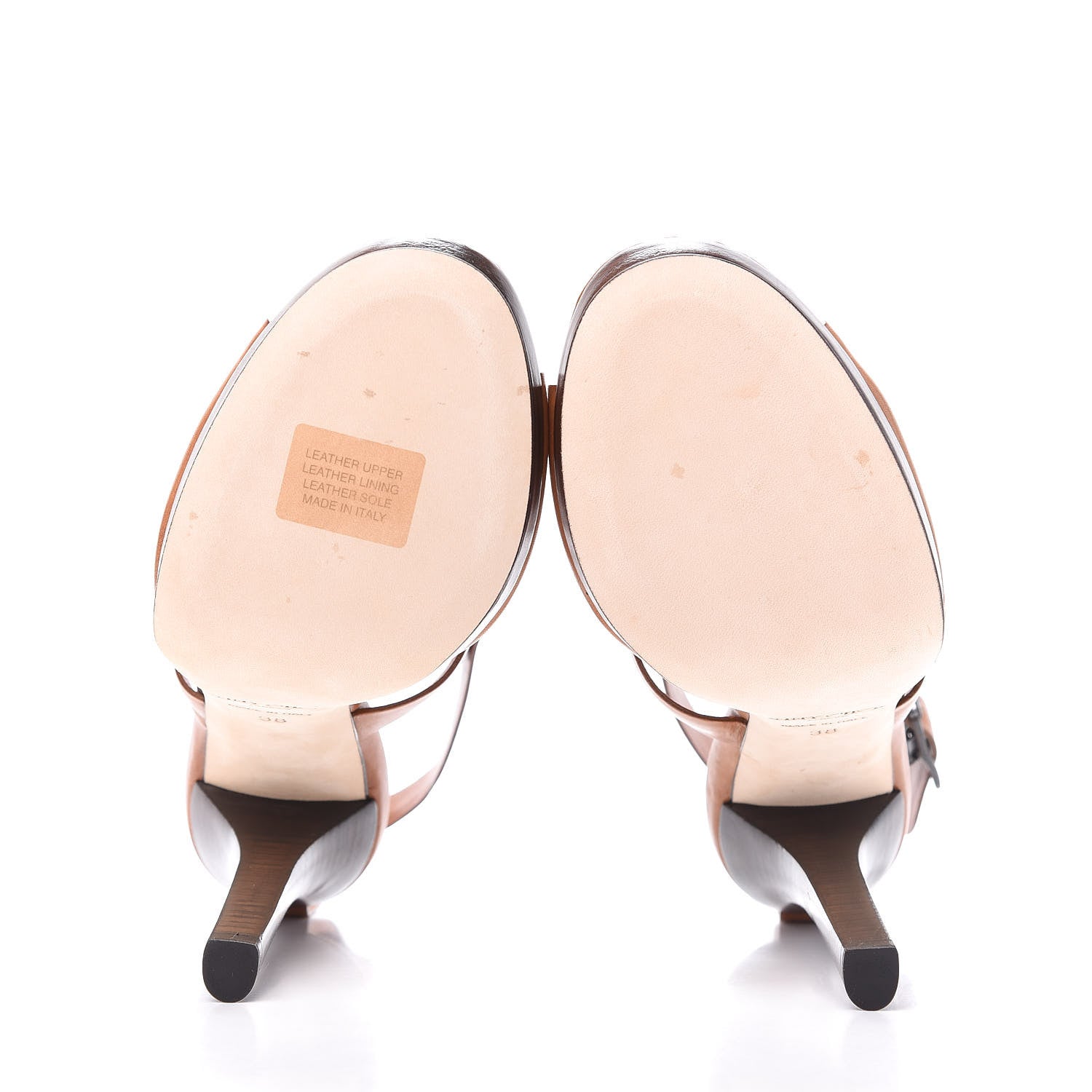 Jimmy Choo Calfskin Studded Cage Sandal 38 Brown 6 of 10