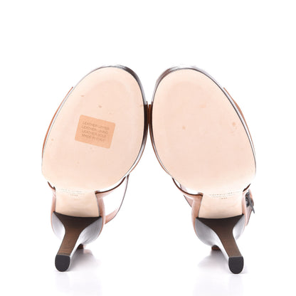 Jimmy Choo Calfskin Studded Cage Sandal 38 Brown 6 of 10